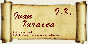 Ivan Kuraica vizit kartica